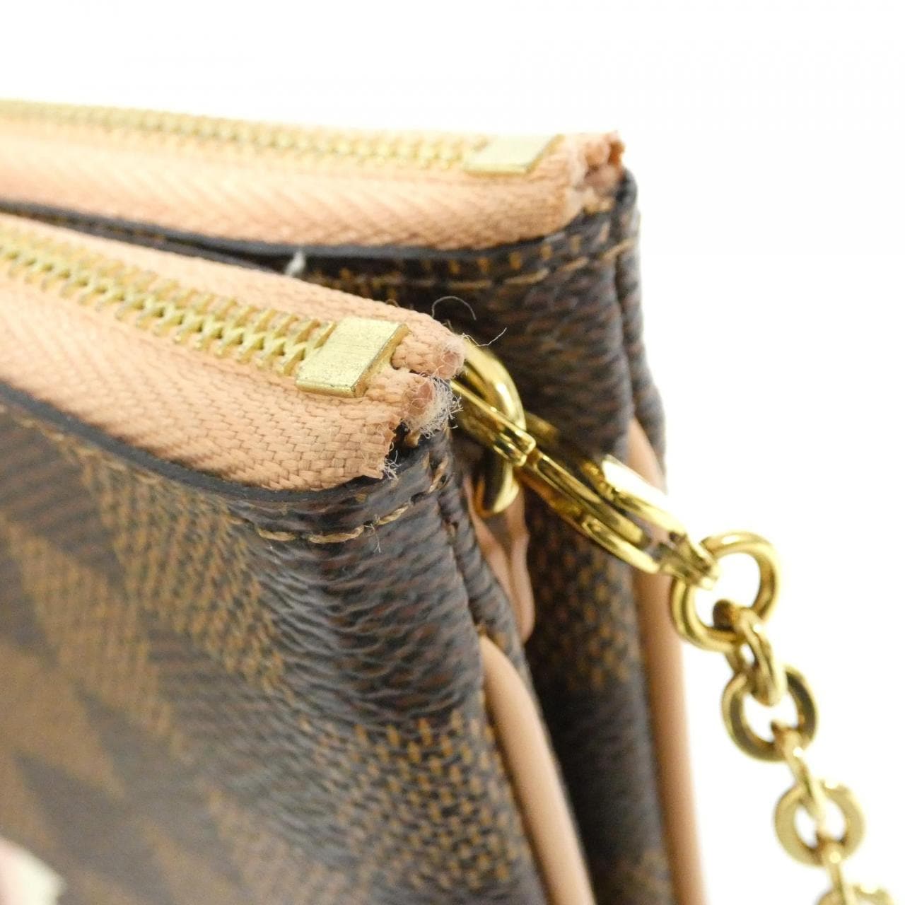 ルイヴィトン ダミエ ポシェット ドゥーブル ジップ N60254 ショルダーバッグ