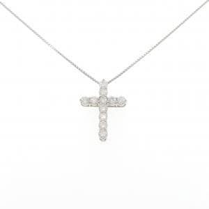 PT900/PT850 クロス ダイヤモンド ネックレス 2.00CT