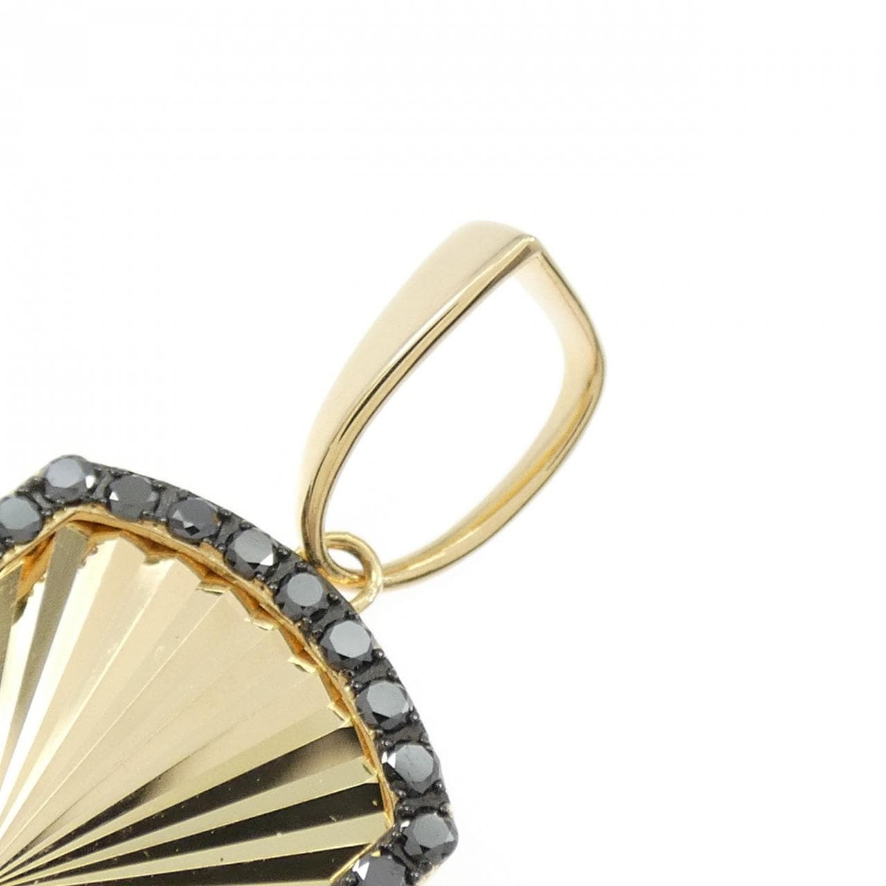 【新品】K18YG/K18BG ダイヤモンド ペンダント 0.45CT