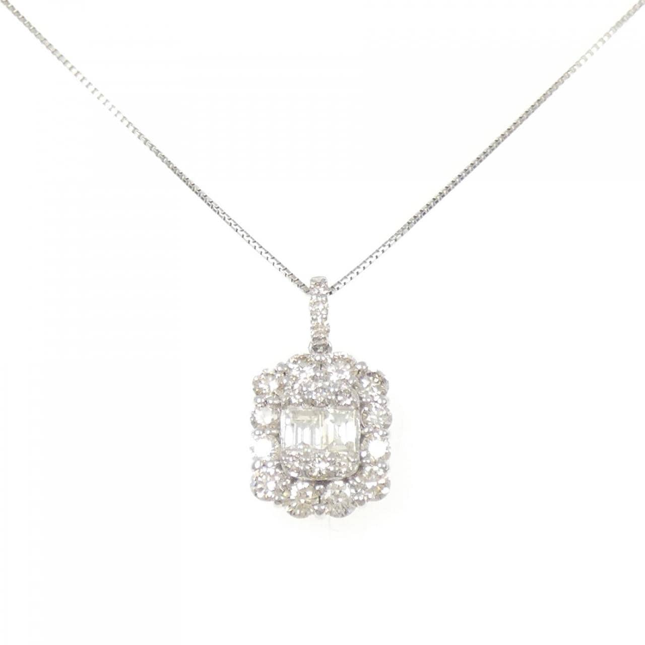 PT900/PT850 ダイヤモンド ネックレス 1.00CT