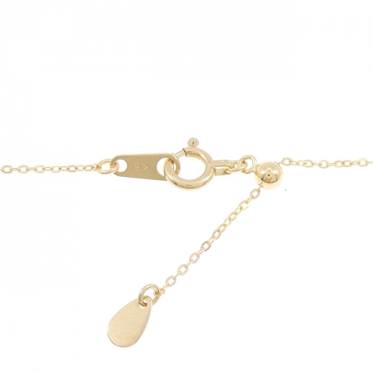 K18YG/K18WG ダイヤモンド ネックレス 0.08CT