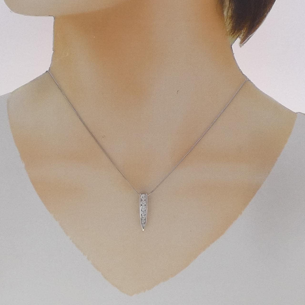PT900/PT850 ダイヤモンド ネックレス 0.50CT