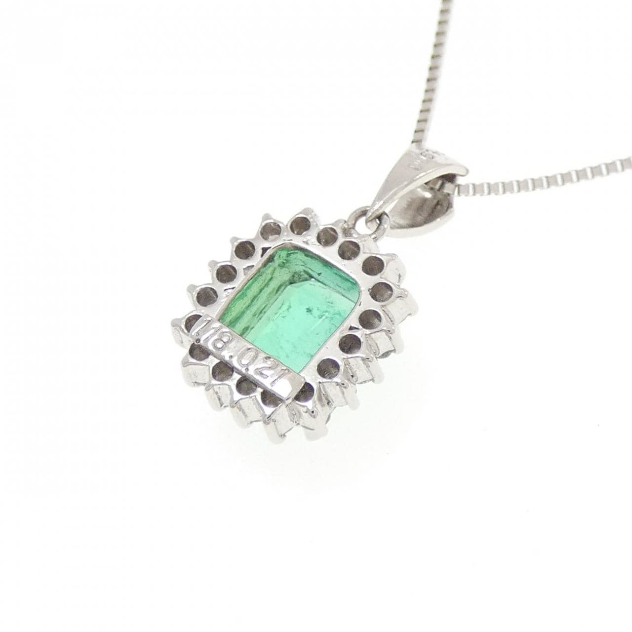 PT900/PT850 エメラルド ネックレス 1.18CT