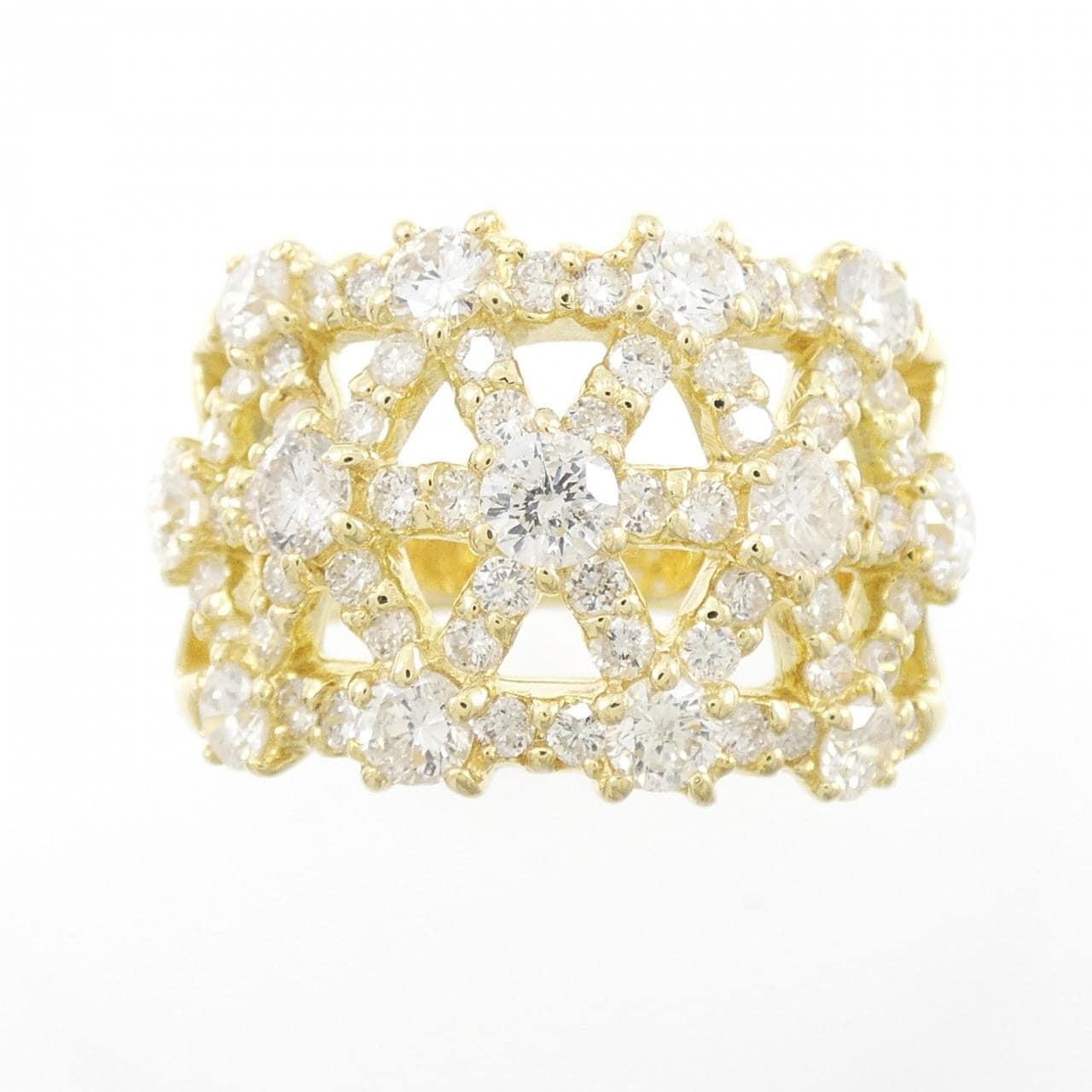 K18YG ダイヤモンド リング 2.00CT