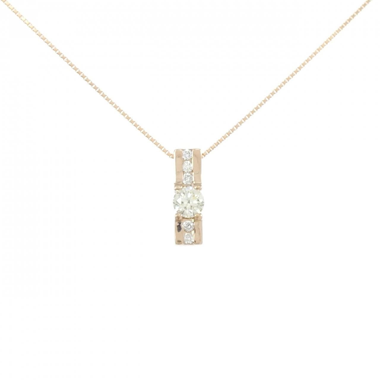 K18PG ダイヤモンド ネックレス 0.426CT