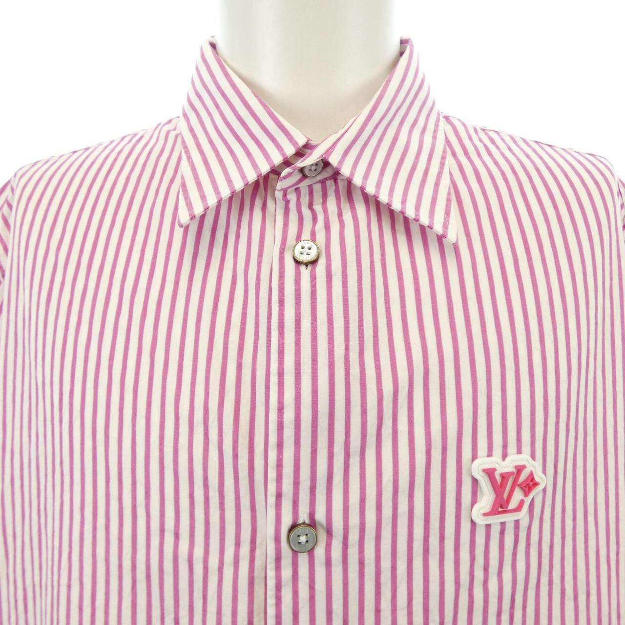 ルイヴィトン LOUIS VUITTON モノグラムストライプショートスリーブシャツ HTS37WUVD S／Sシャツ