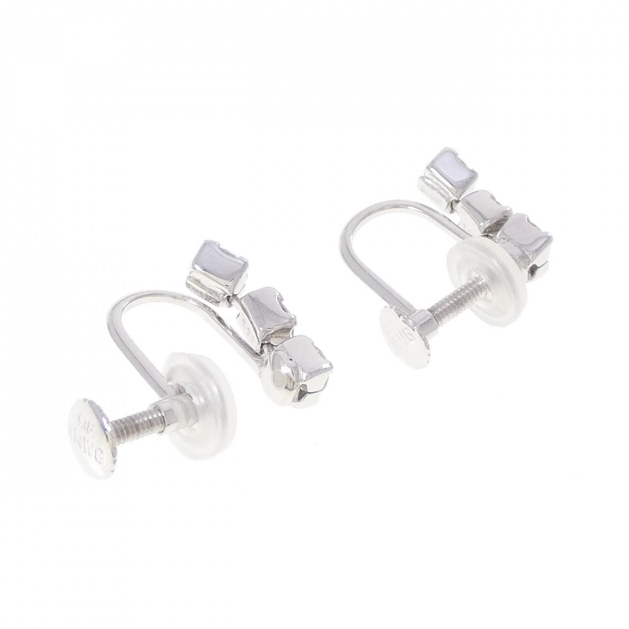 K18WG/K14WG ダイヤモンド イヤリング 0.60CT
