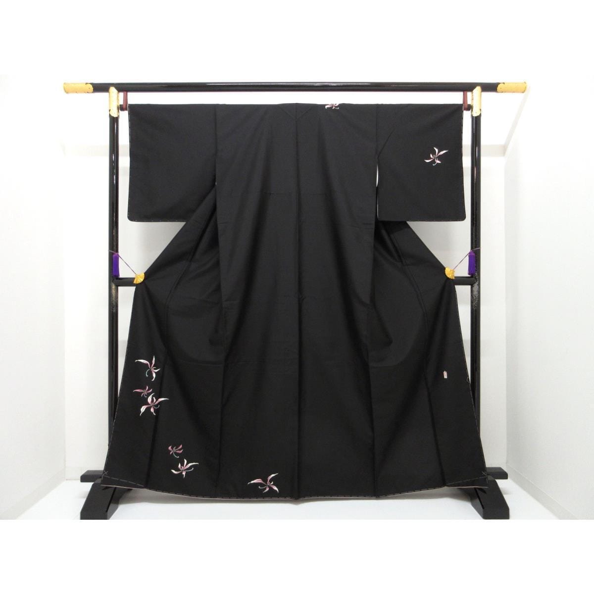 [未使用品] 尾島武史 參觀和服，紬紬編織，寬度 2L