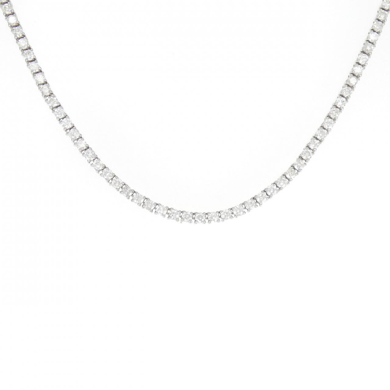 K18WG ダイヤモンド ネックレス 13.59CT