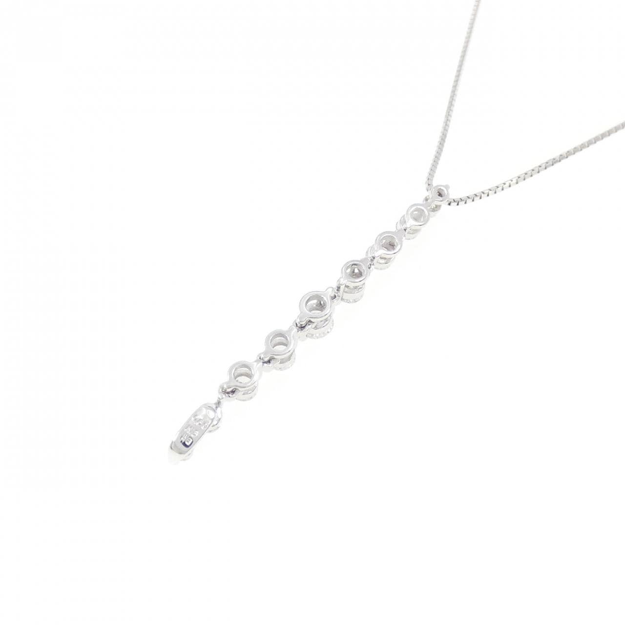 K18WG 2WAY Diamond necklace 0.50CT