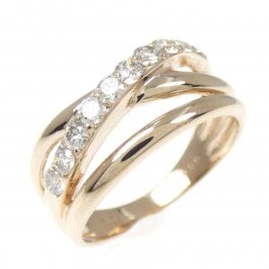K18PG ダイヤモンド リング 0.50CT