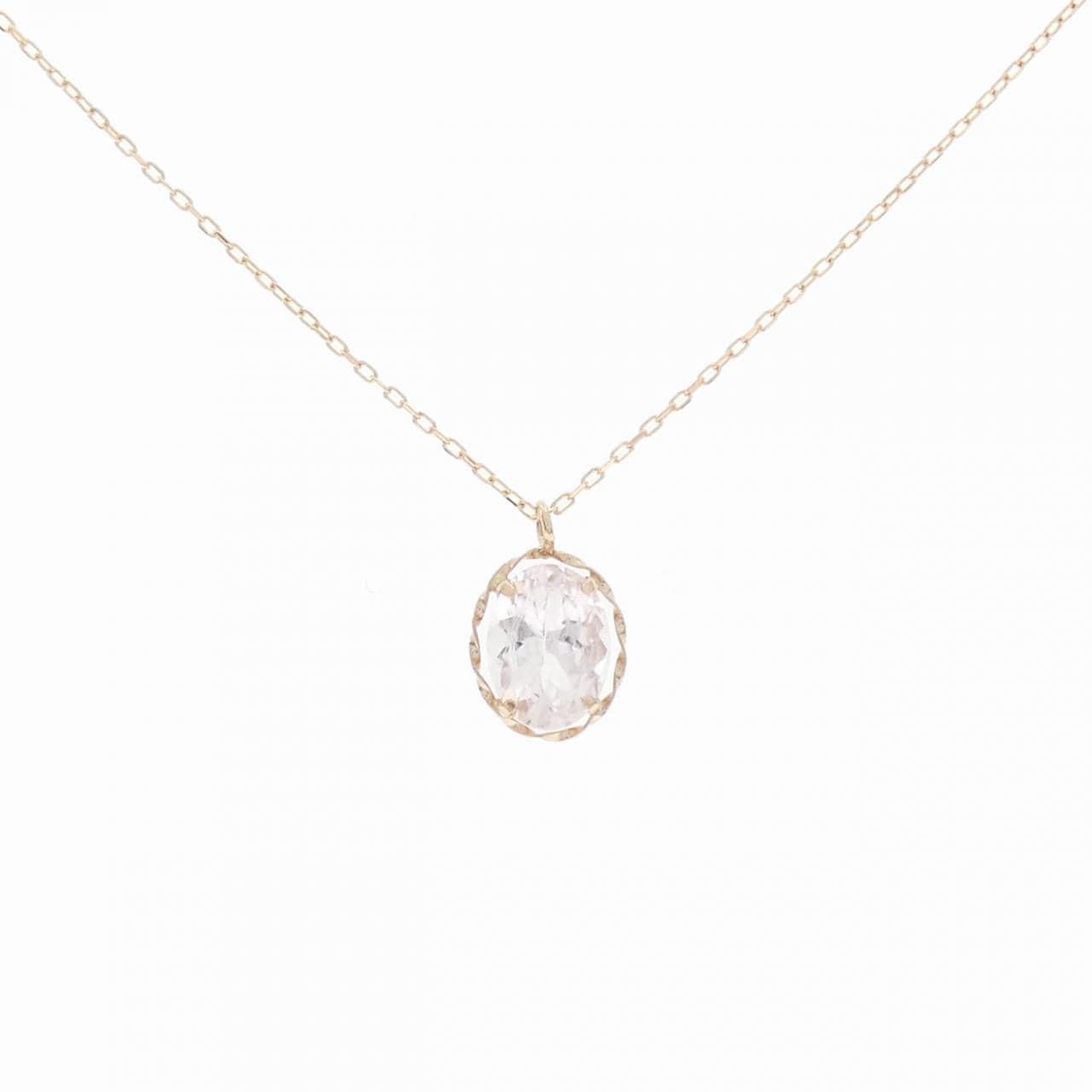 K18PG Morganite Necklace 0.80CT