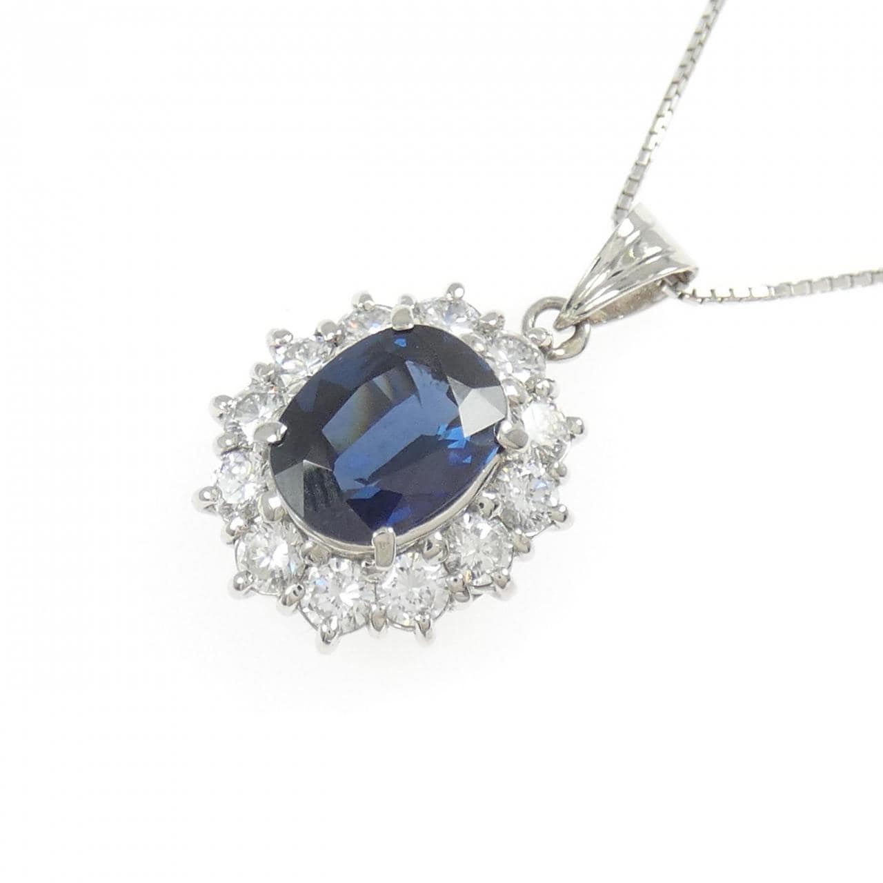 PT900/K14WG サファイヤ ネックレス 2.31CT