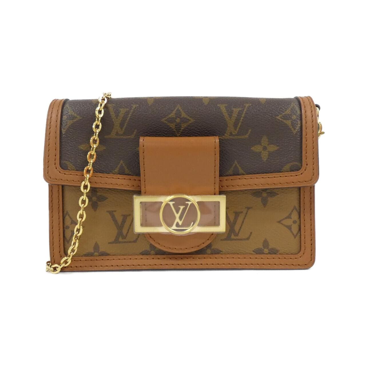 LOUIS VUITTON Monogram Portefeuille Dauphine M68746 链条钱包