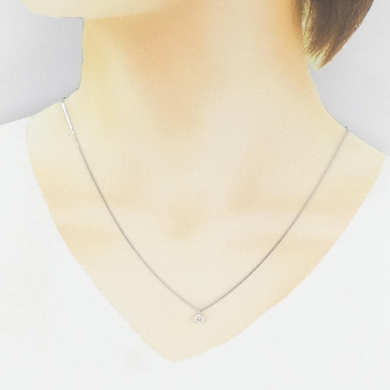 PT ダイヤモンド ネックレス 0.312CT F SI2 Good