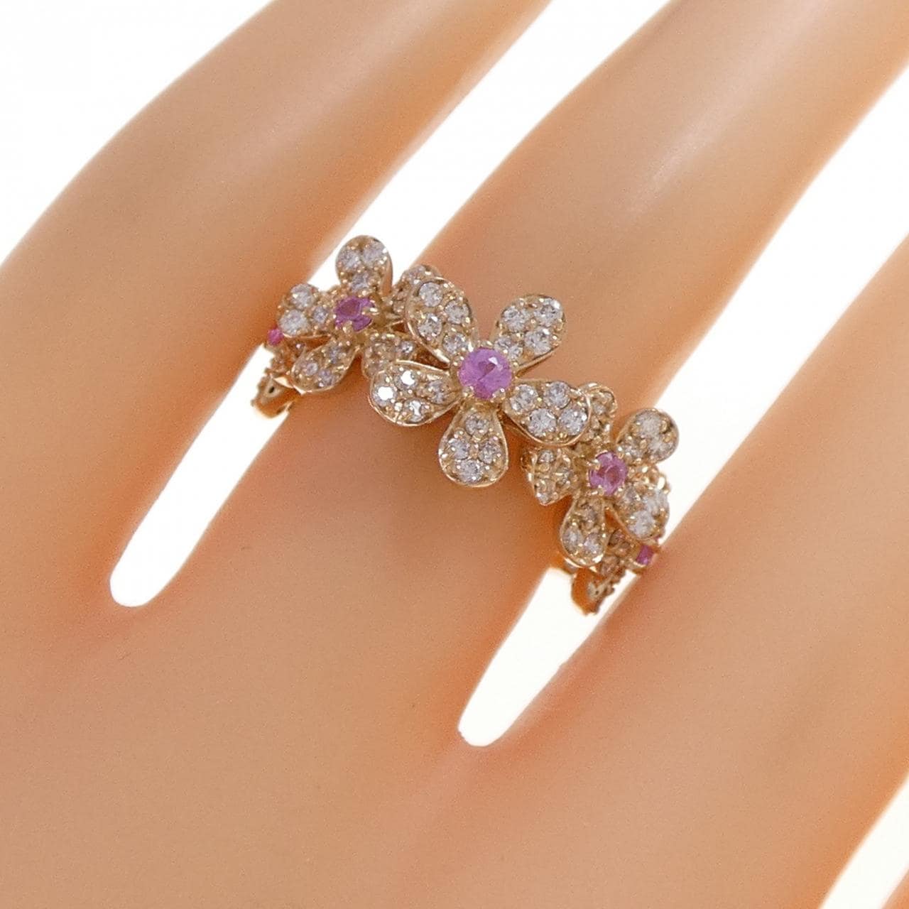 ポンテヴェキオ フラワー リング 0.25CT