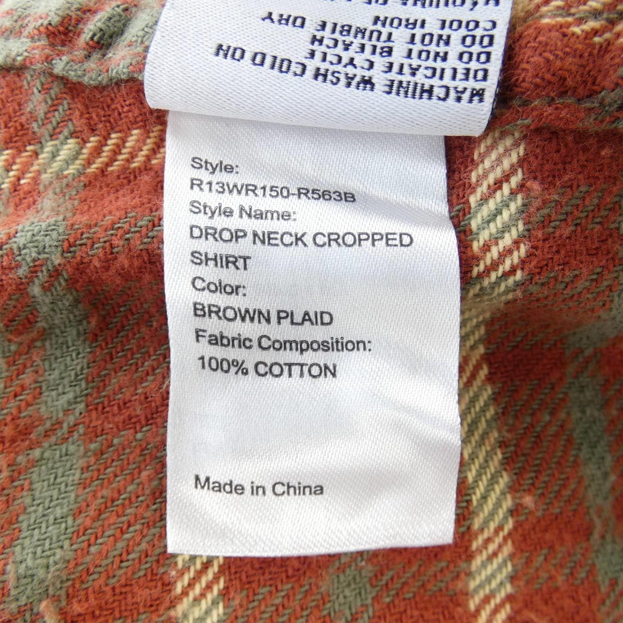 アールサーティーン R13 シャツ