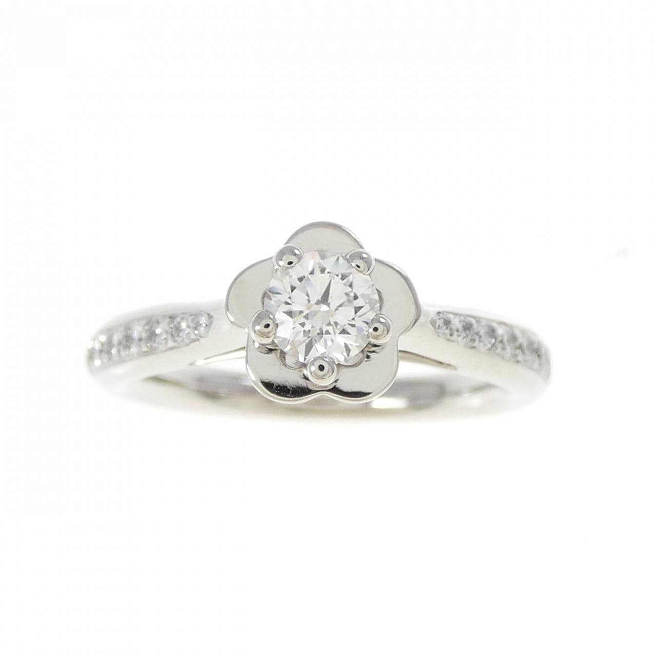 シャネル カメリア リング 0.25CT F VVS1 EXT