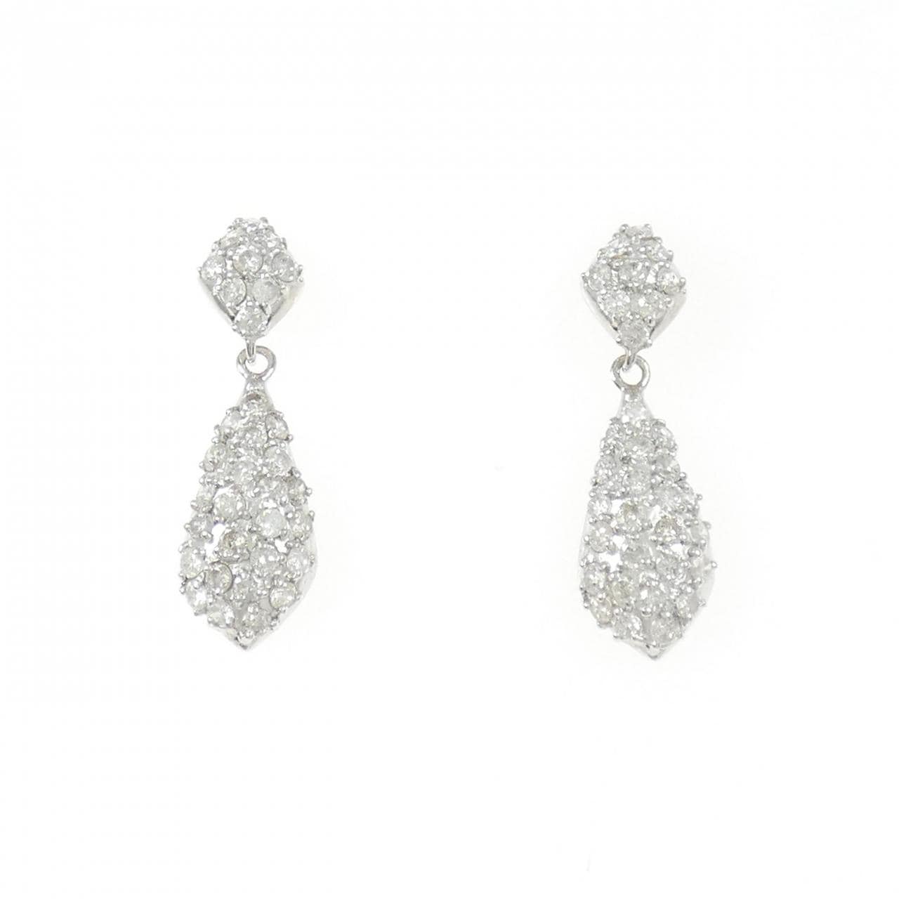 PT900 ダイヤモンド ピアス 1.10CT