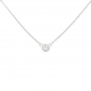 K14WG ソリティア ダイヤモンド ネックレス