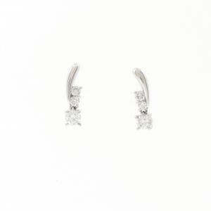 PT900 ダイヤモンド ピアス 0.30CT