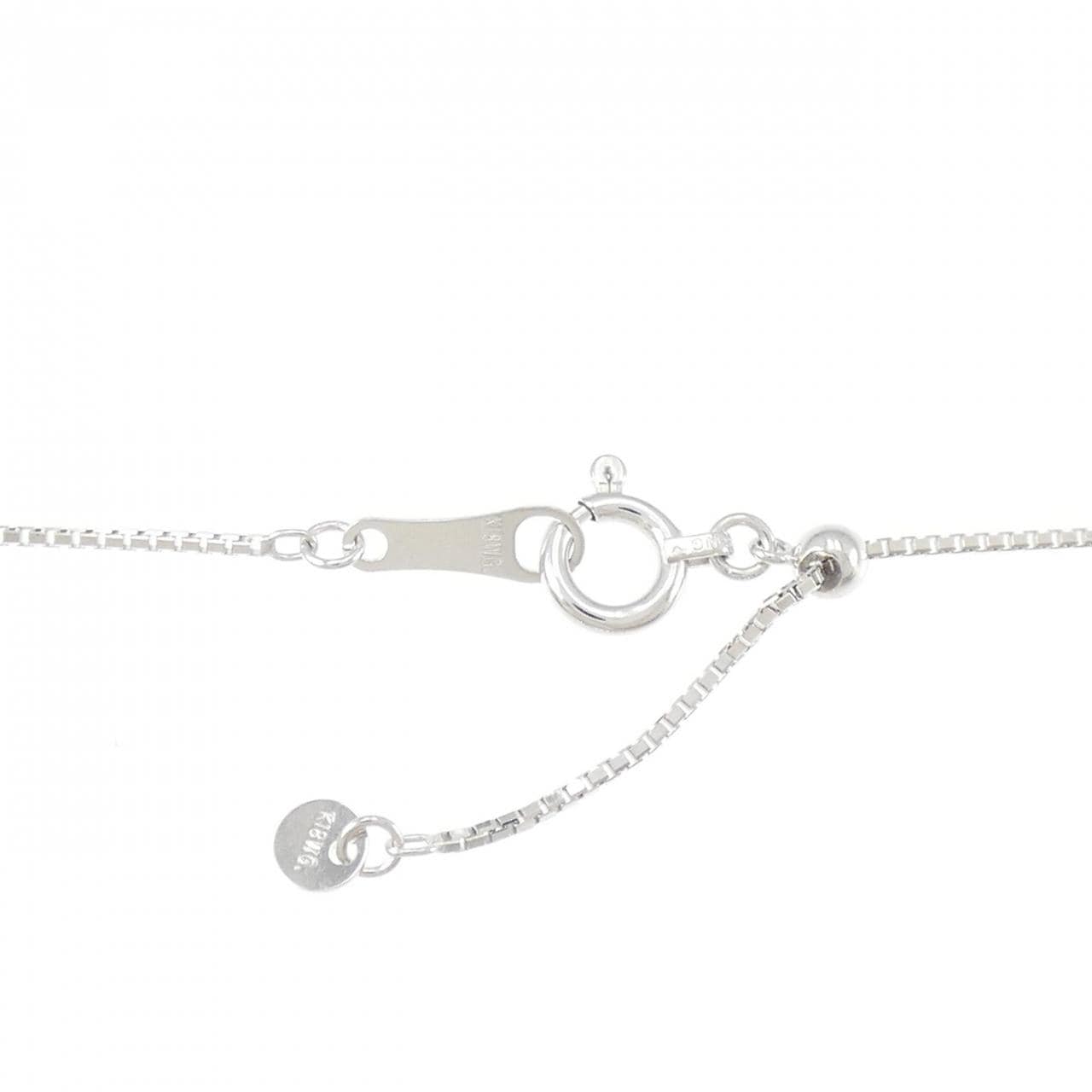 K18WG クロス ダイヤモンド ネックレス 0.50CT