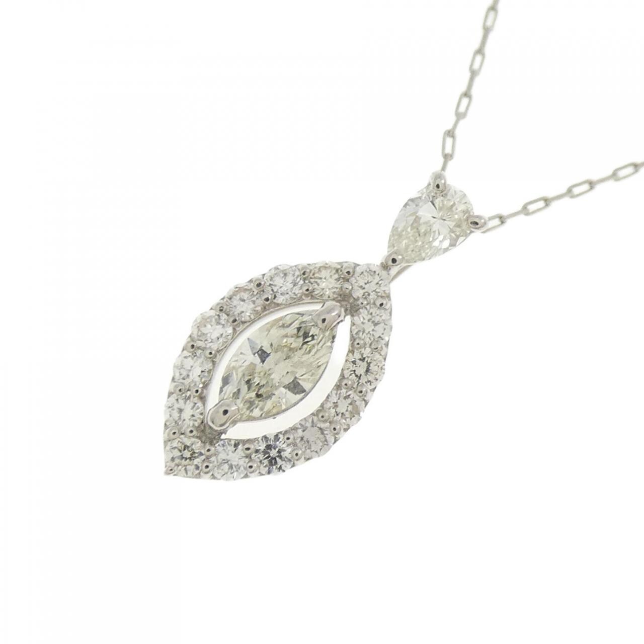[新品] PT900/PT850钻石项链 0.35CT