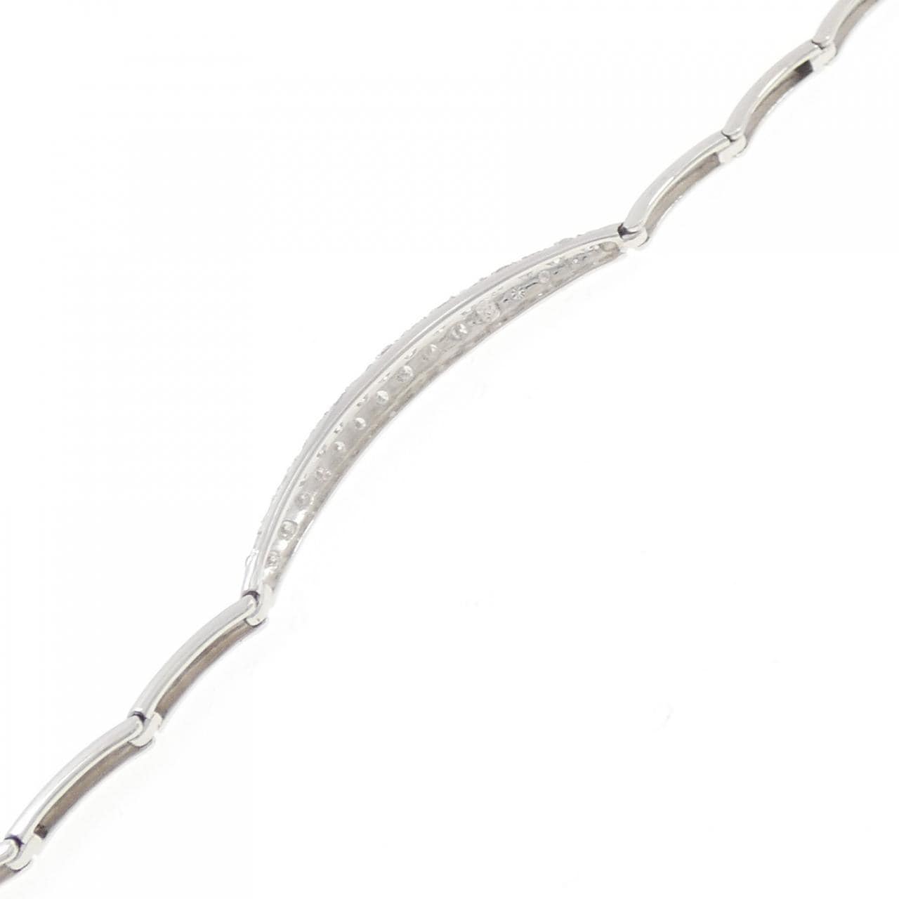 K14WG パヴェ ダイヤモンド ブレスレット 0.70CT