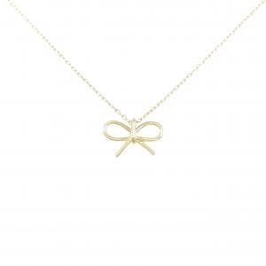 K18YG リボン ネックレス