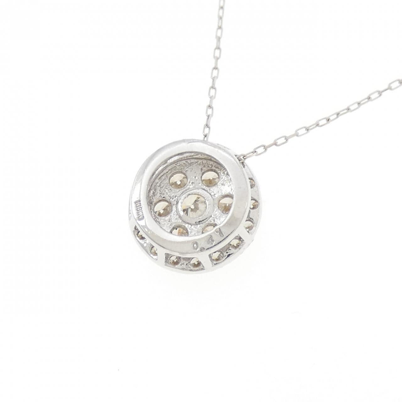K18WG ダイヤモンド ネックレス 0.41CT