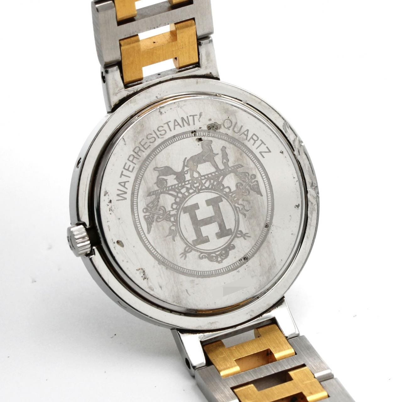 【ノーメンテナンス還元価格】エルメス クリッパー コンビ SSxGP クォーツ