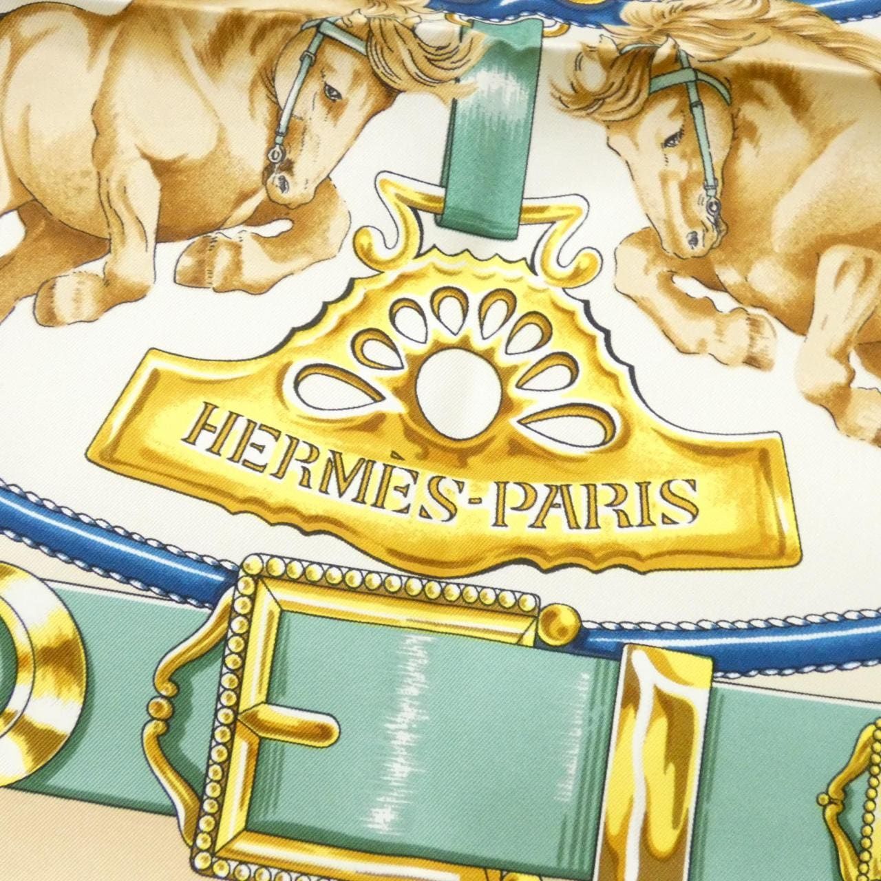 エルメス CHEVAUX DE TRAIT カレ スカーフ