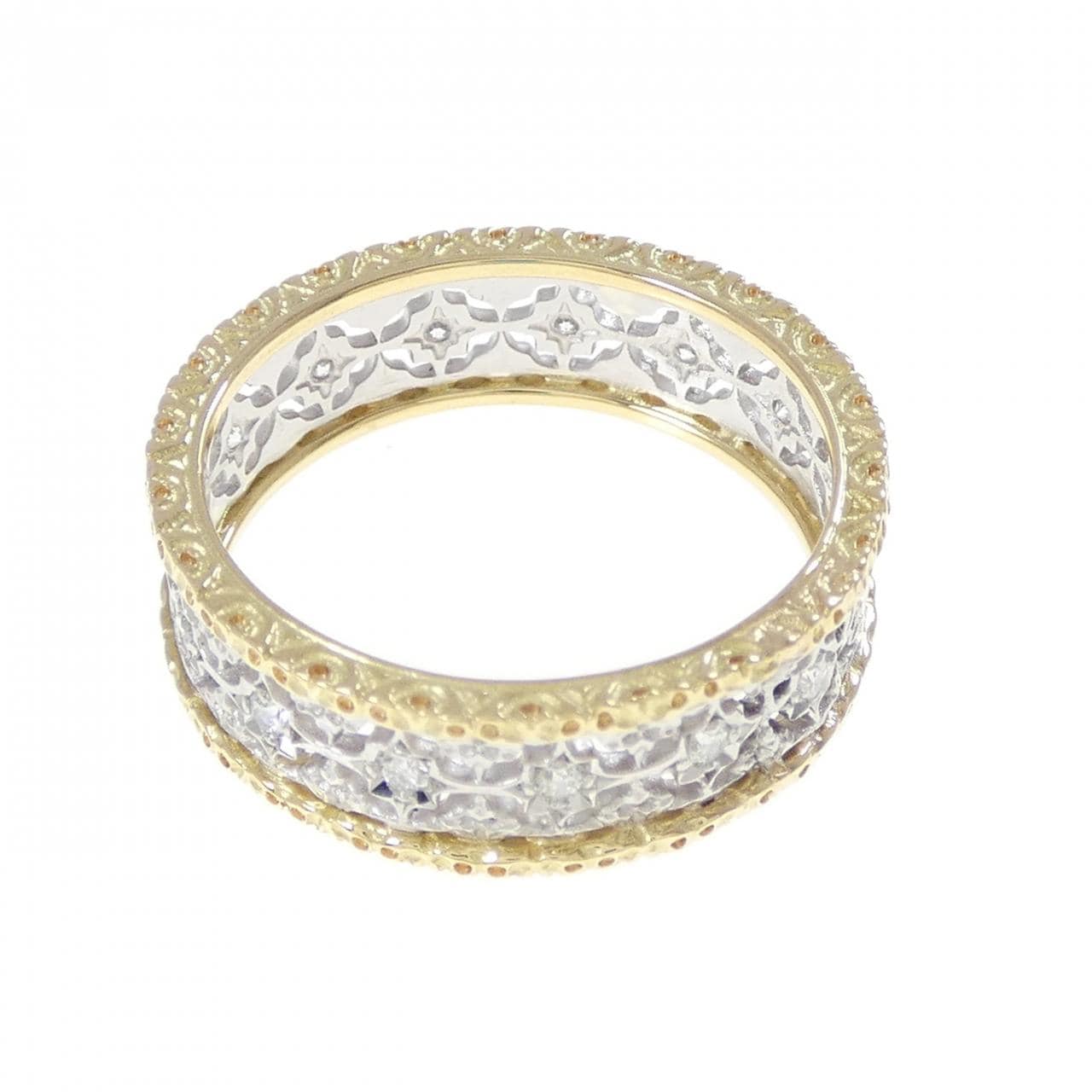 K18YG/PT900 ダイヤモンド リング 0.20CT