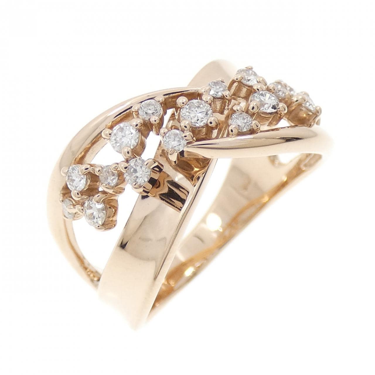 K18PG ダイヤモンド リング 0.32CT