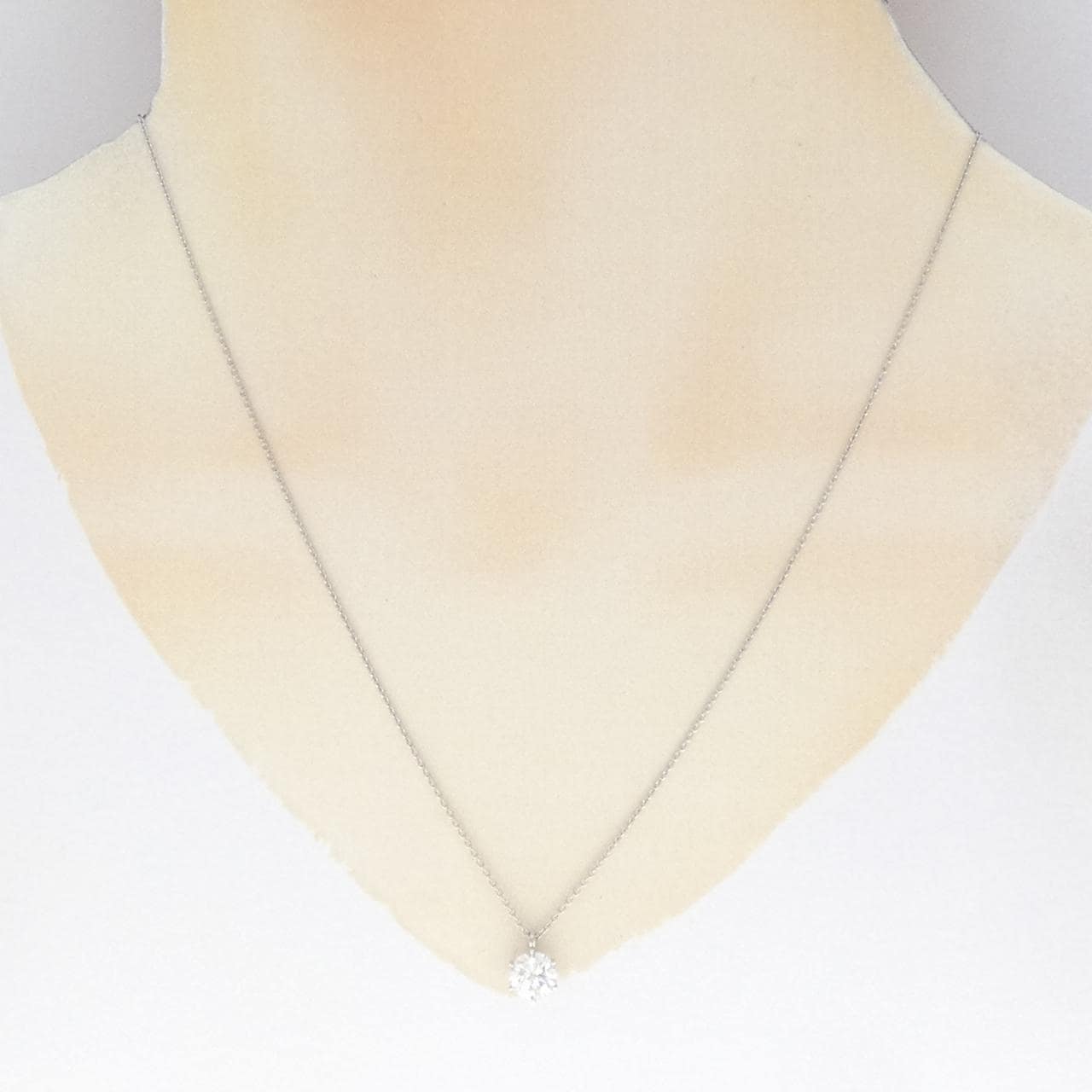 【リメイク】PT900/PT850 ダイヤモンド ネックレス 1.101CT H I1 Good