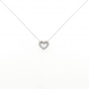 K18WG ハート ダイヤモンド ネックレス 0.72CT