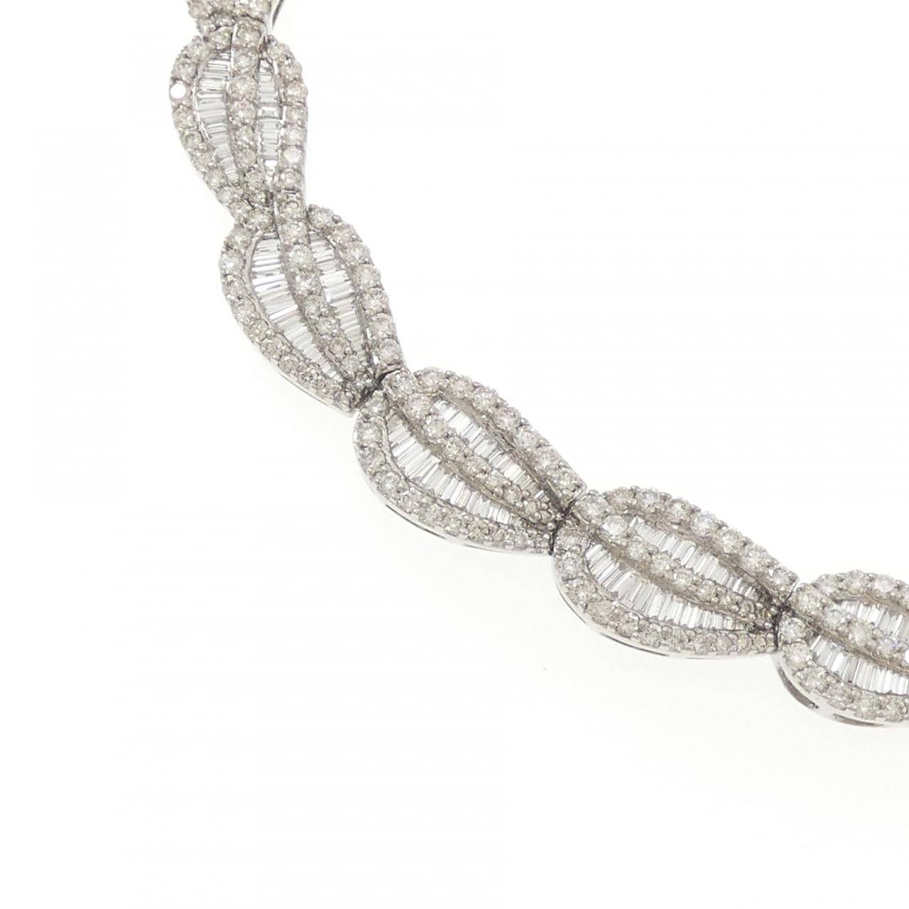 K18WG ダイヤモンド ネックレス 15.87CT