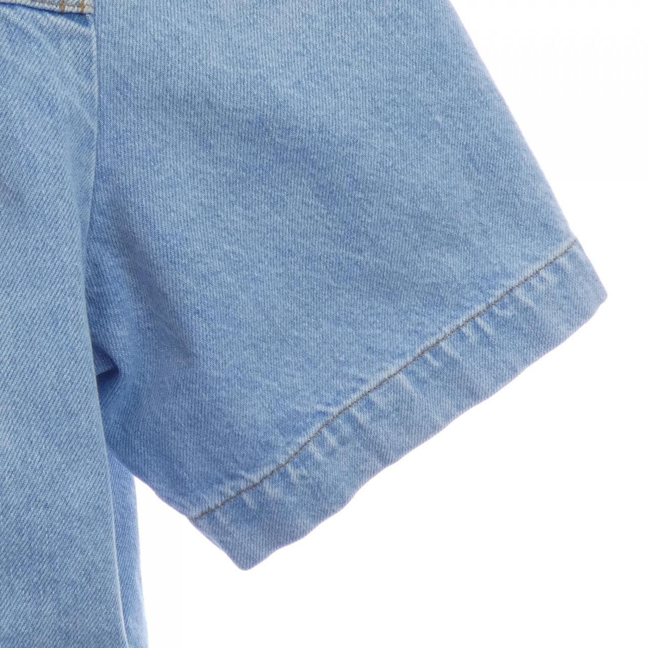 ルイヴィトン LOUIS VUITTON デニムショートスリーブシャツ HLS50WEU6 S／Sシャツ