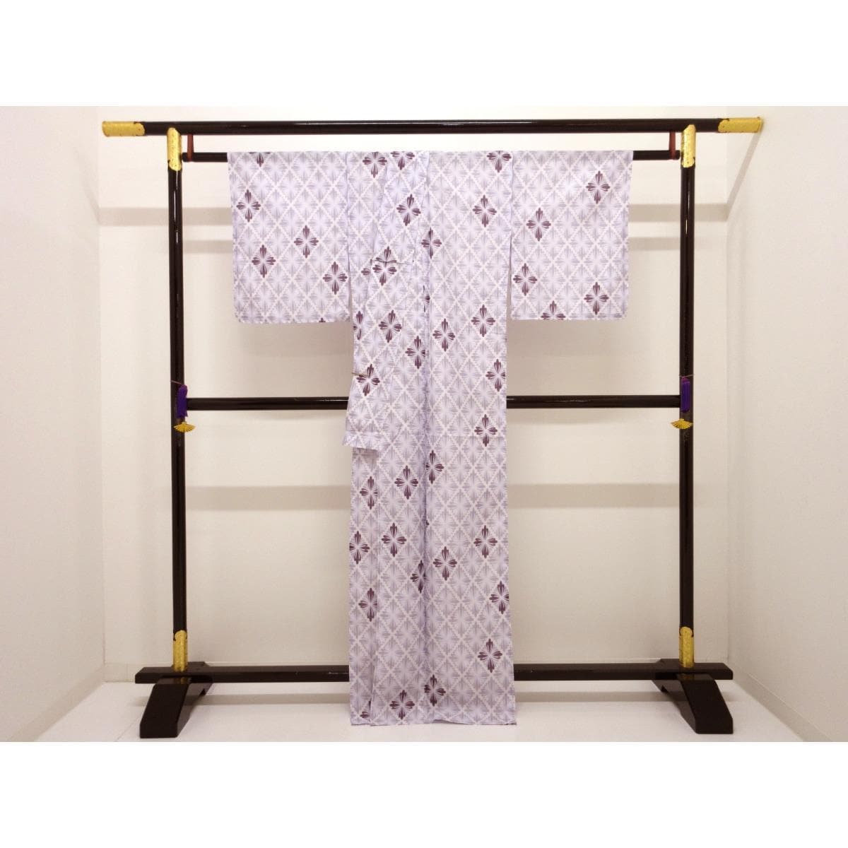 【新品】化繊　単衣　絽織　Ｍサイズ