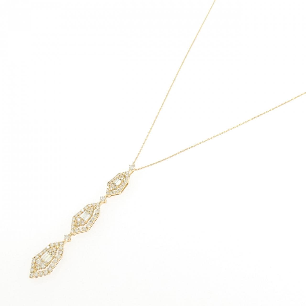 【新品】K18YG ダイヤモンド ネックレス 1.00CT