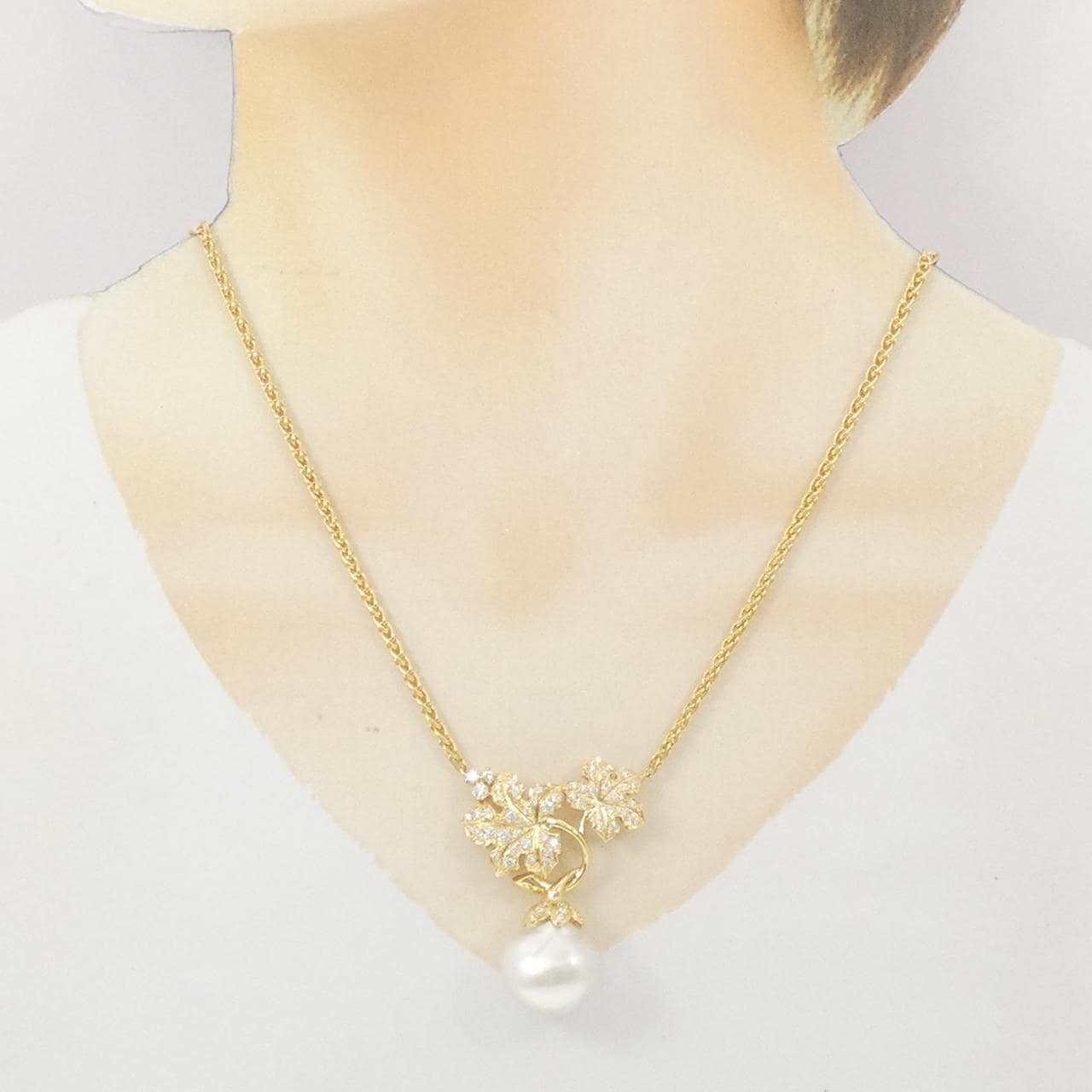 ミキモト 白蝶パール ネックレス