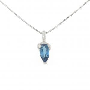PT900/PT850 ブルートパーズ ネックレス 2.20CT