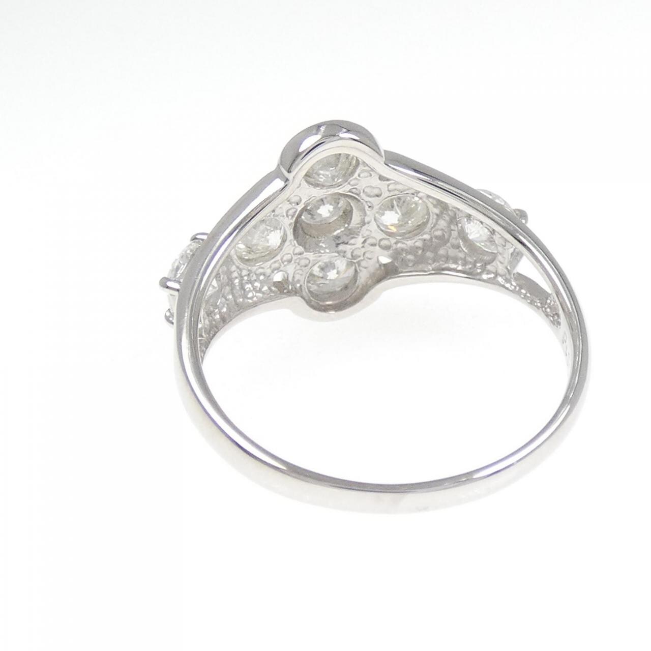 PT900 フラワー ダイヤモンド リング 1.20CT