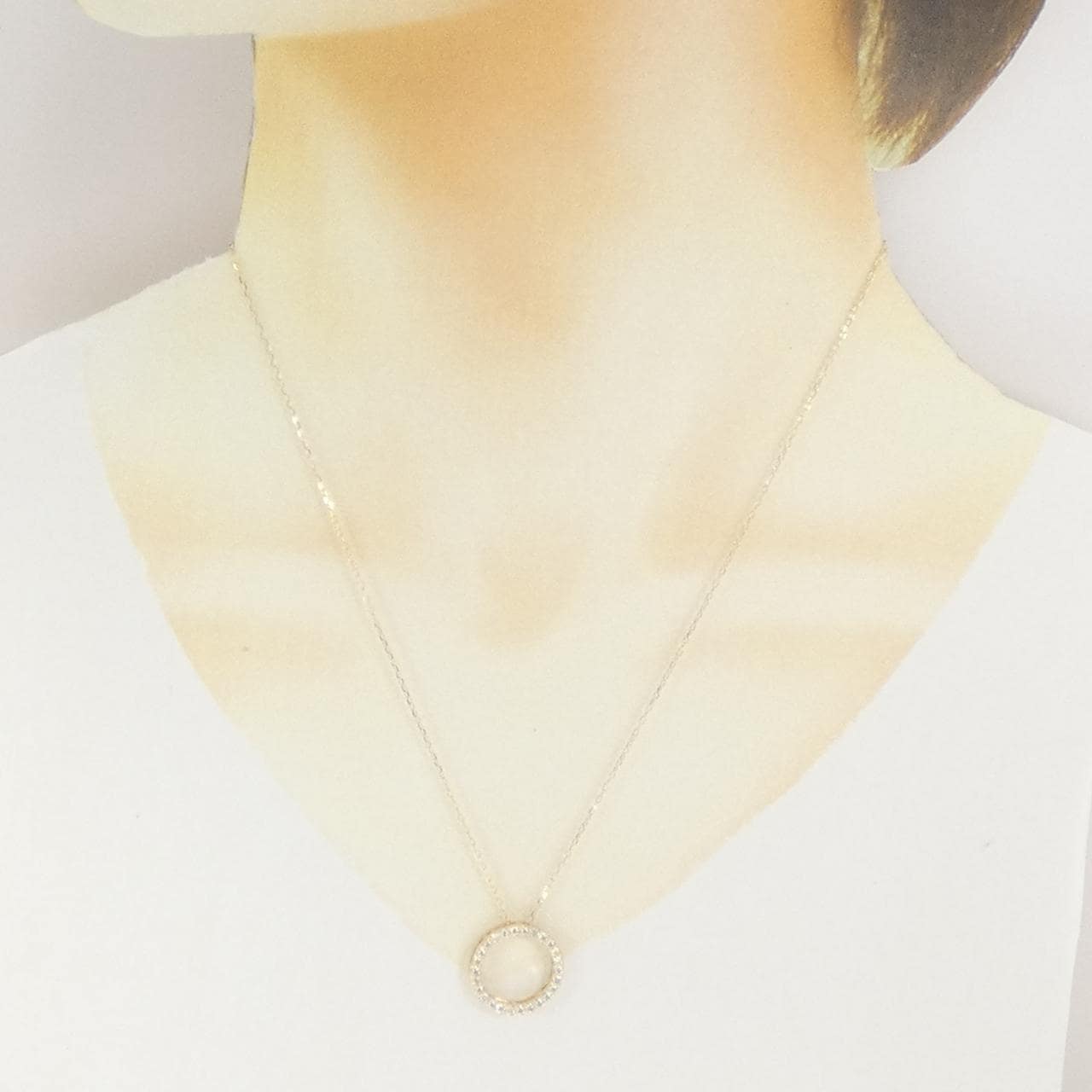 K18YG ダイヤモンド ネックレス 0.45CT