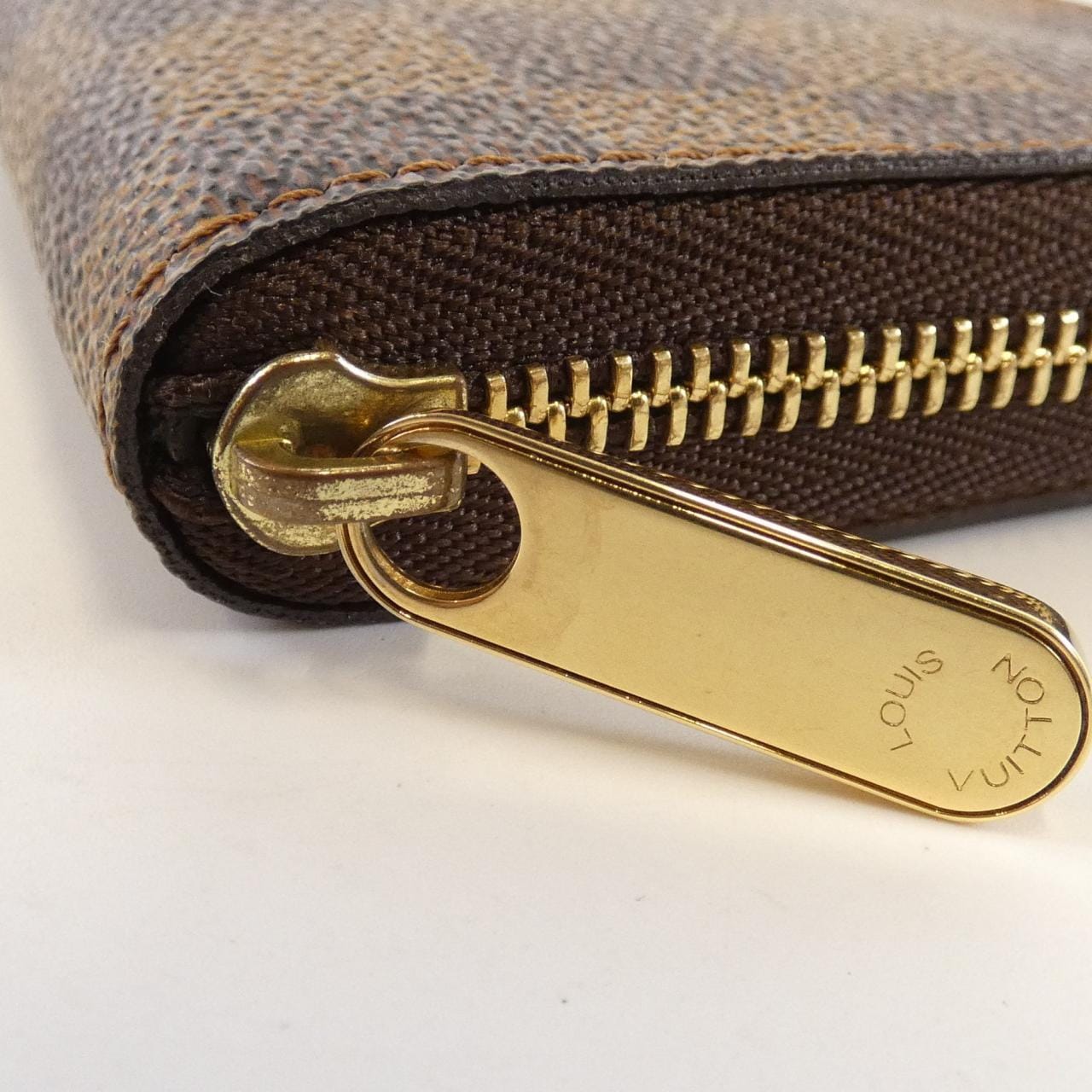 LOUIS VUITTON Damier拉链零钱包 N63070 零INCASE