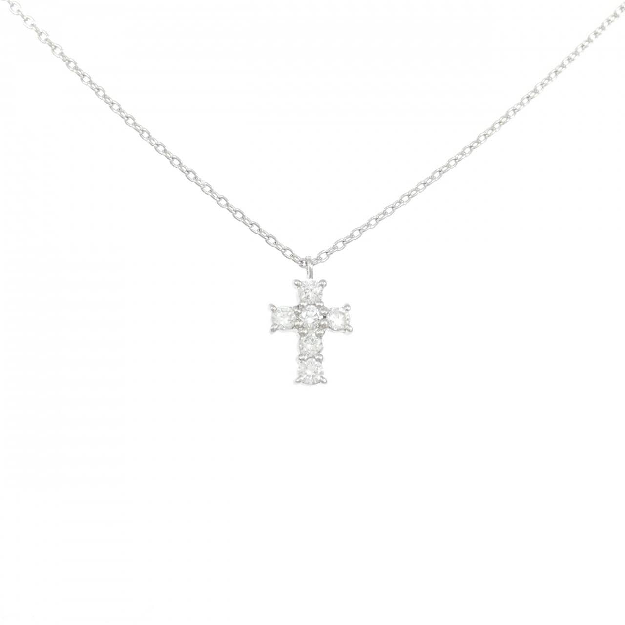 ヴァンドーム クロス ダイヤモンド ネックレス 0.18