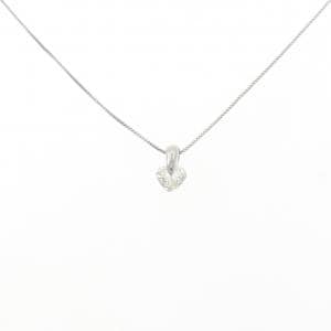 PT900/PT850 ハート ダイヤモンド ネックレス 0.261CT