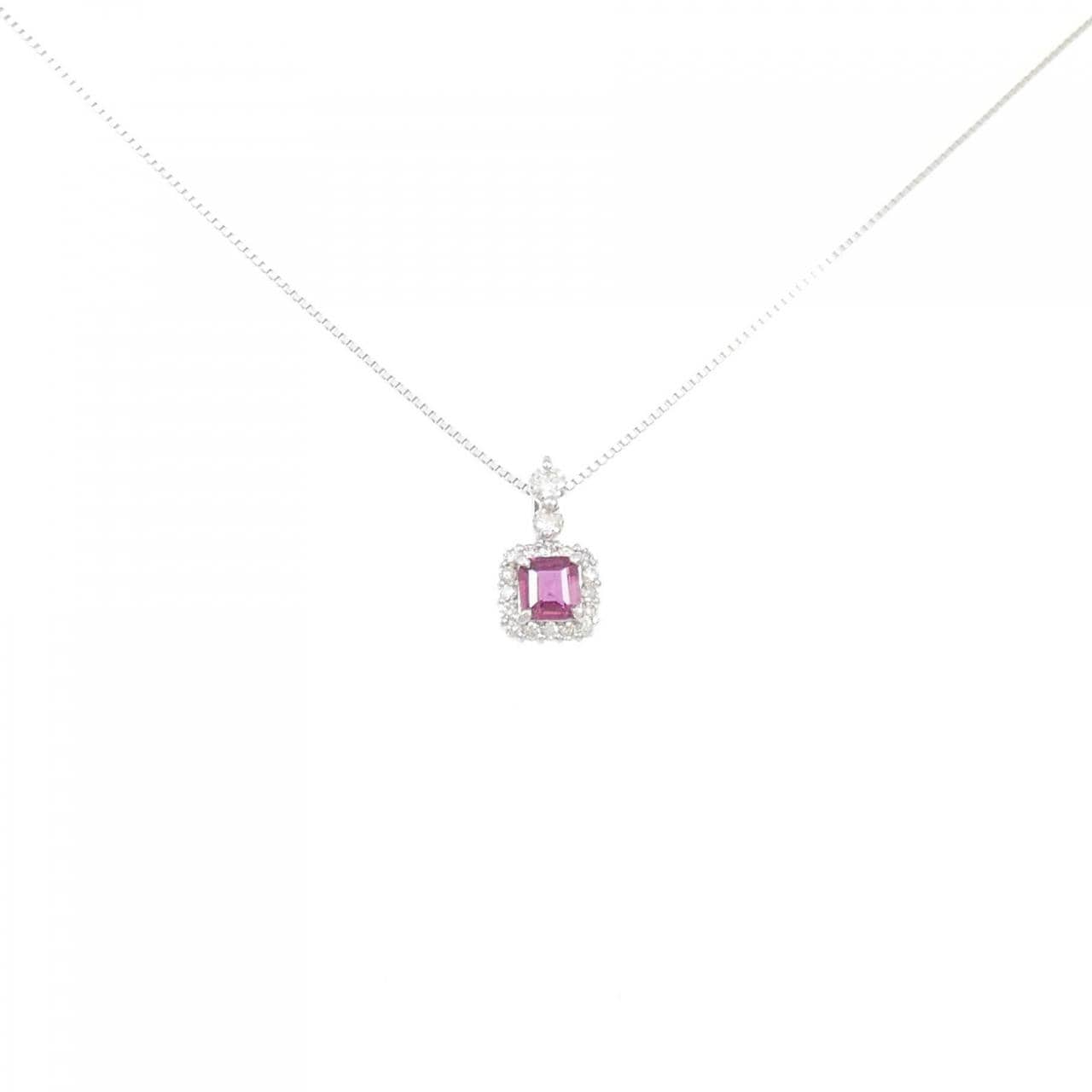 [BRAND NEW] PT Ruby Necklace 0.29CT