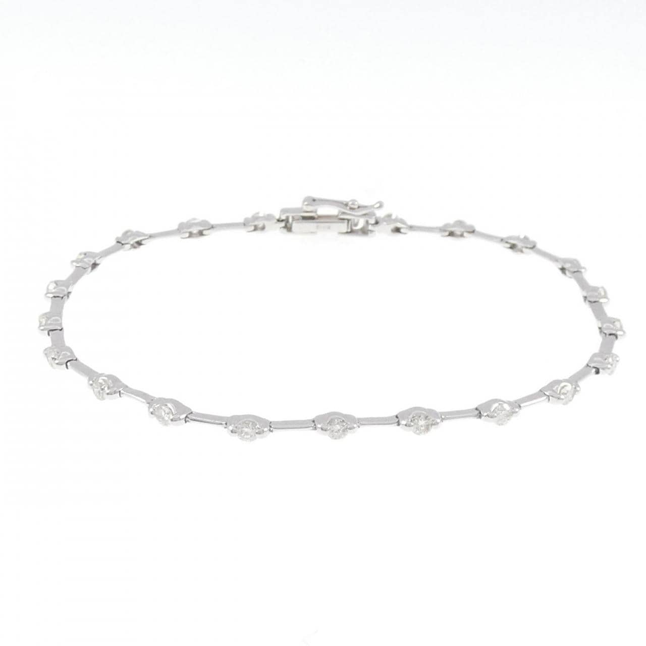 K18WG Diamond bracelet 1.00CT