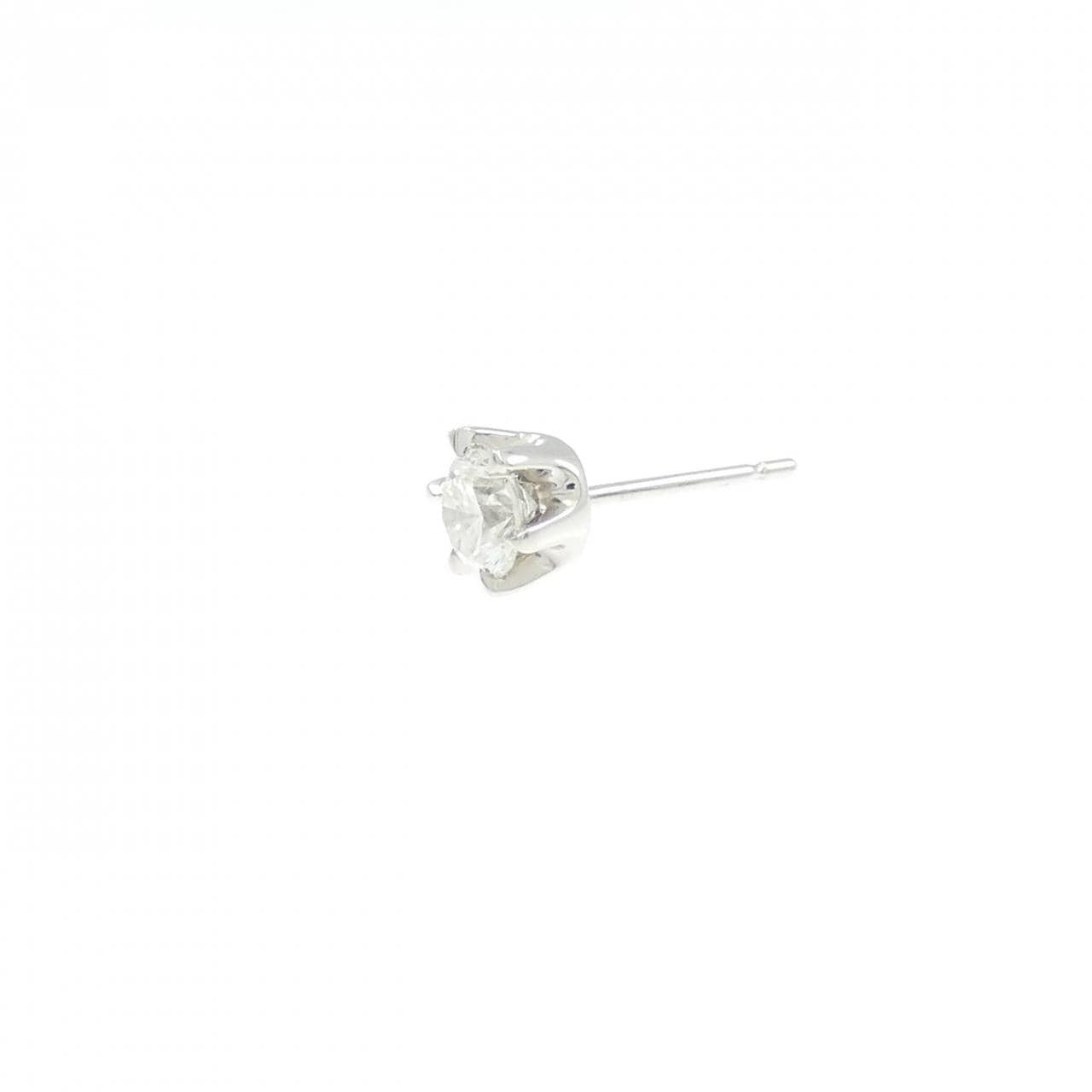 PT900 ソリティア ダイヤモンド ピアス 0.28CT 片耳